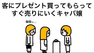 【アニメ】客にプレゼント買ってもらってすぐ売りにいくキャバ嬢