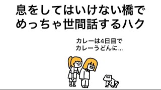 【アニメ】息をしてはいけない橋でめっちゃ世間話するハク